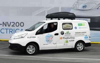 Электрический Nissan e-NV200 отправился в европейский электротур на 10000 км