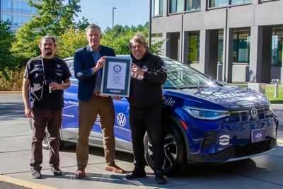 Volkswagen ID.4 устанавливает новый рекорд вождения Volkswagen ID.4 устанавливает новый рекорд вождения